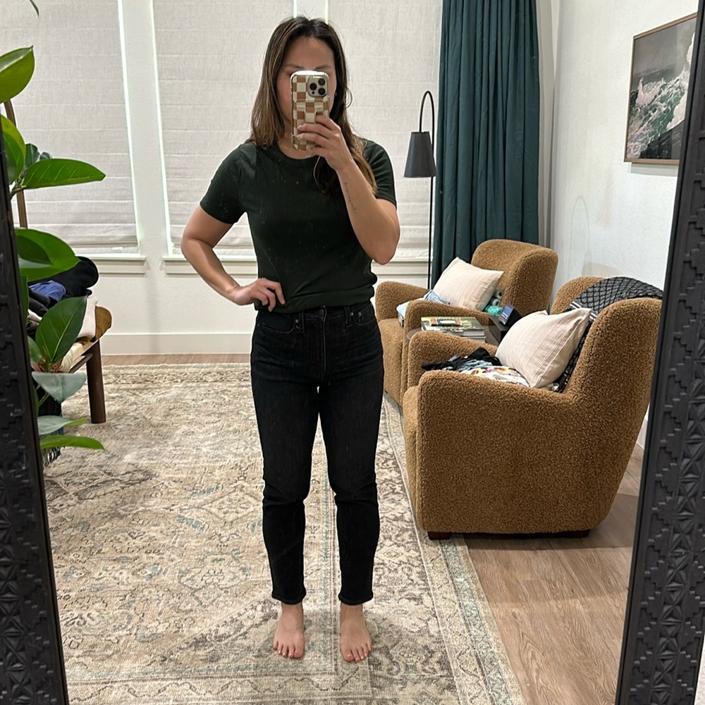Madewell The Mom Jean Momjean black